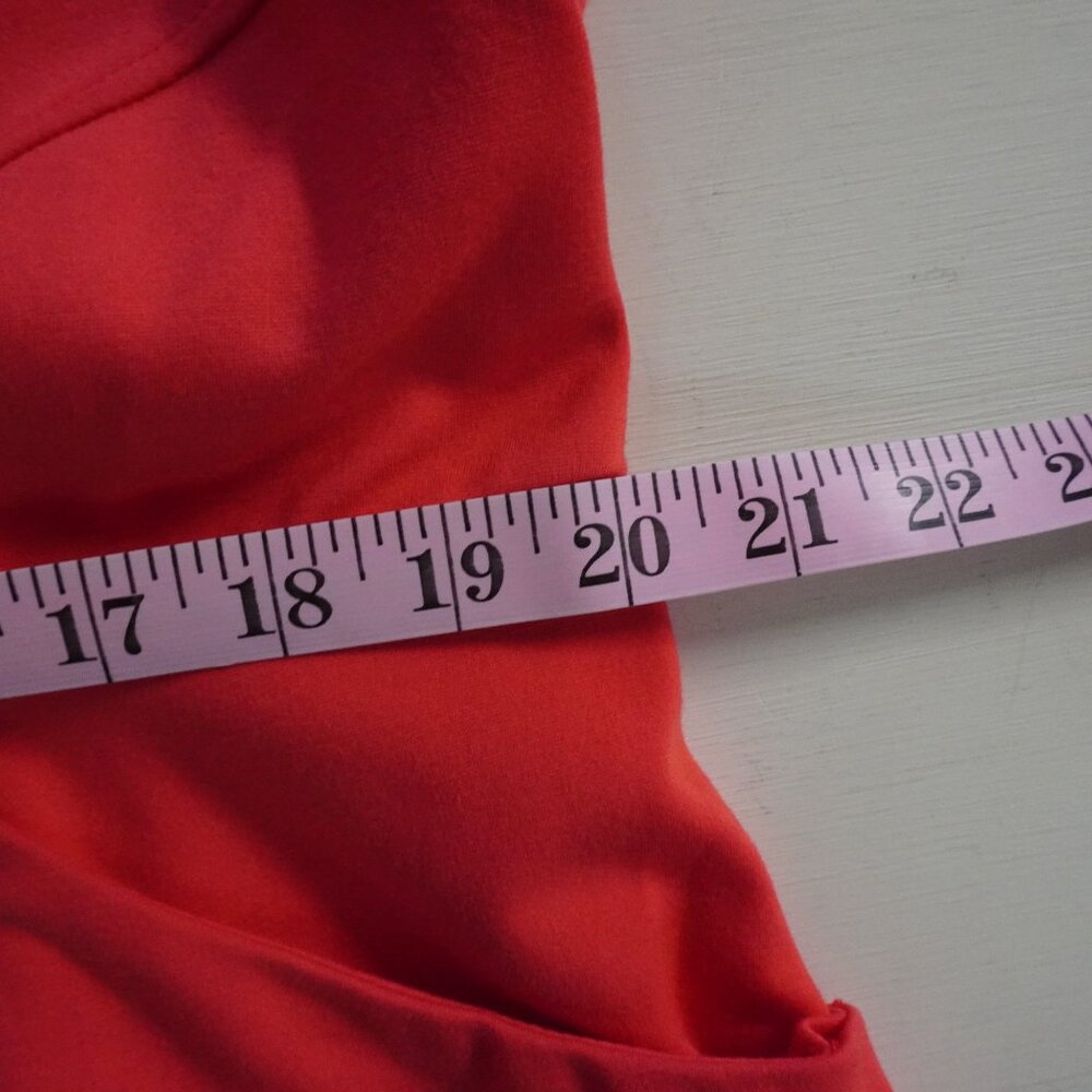 Torrid Red Sleeveless A-Line Dress Size 1X Back Cutout Exposed Gold Zipper - Picture 6 of 13